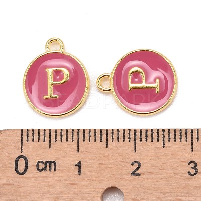 Golden Plated Alloy Enamel Charms X-ENAM-S118-08P-1