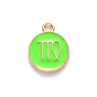 Alloy Enamel Pendants ENAM-S124-01B-06B-1