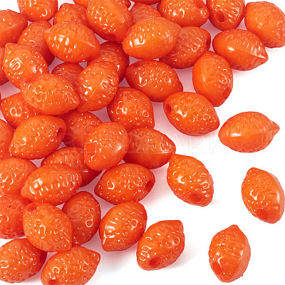 50Pcs Opaque Acrylic Beads SACR-TADJ0001-01B-1
