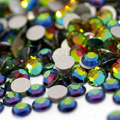 Glass Flat Back Rhinestone RGLA-C002-SS5-001VM-1