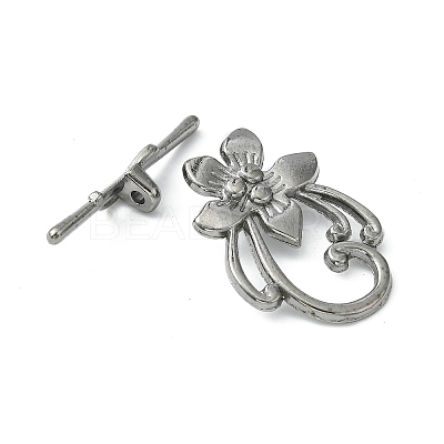 Tibetan Style Alloy Toggle Clasps K095R052-1