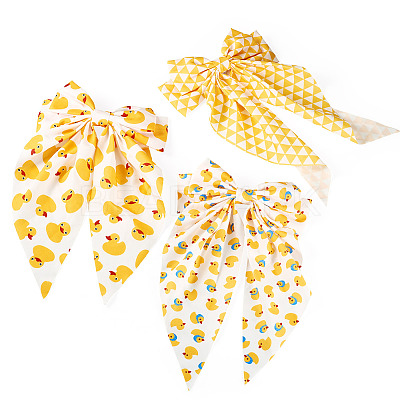 3Pcs 3 Colors Cloth Hair Barrettes for Women Girl OHAR-TA0001-15-1