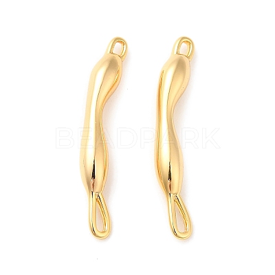 Brass Connector Charms KK-P239-01G-1