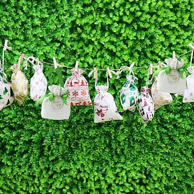 Cloth High Jacquard Flower Sugar Gift Drawstring Bags with Handle ST-CJ0004-01D-1
