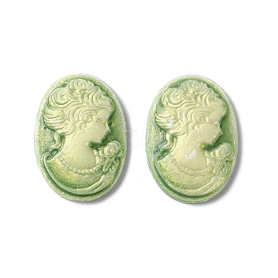 Cameos Opaque Resin Cabochons X-RESI-C016-01B-1