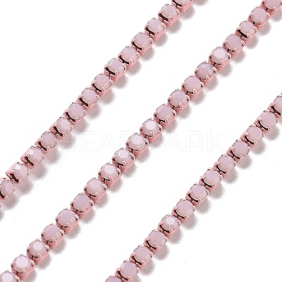 Iron Rhinestone Glass Cup Chain CH-U001-01B-1