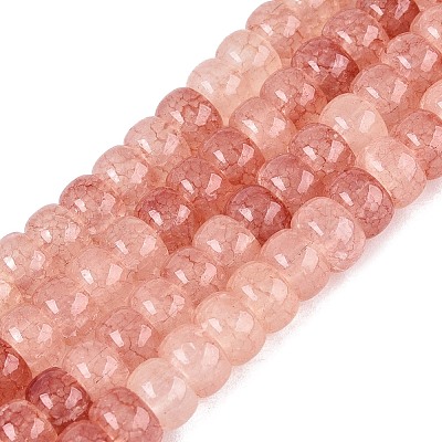 Ombre Effect Dyed Glass Beads Strands X-GLAA-Q106-05A-A09-1