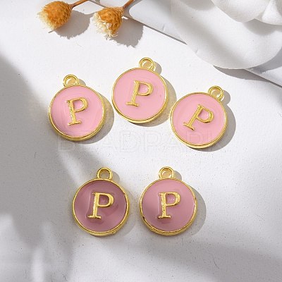 Golden Plated Alloy Enamel Charms ENAM-S118-07P-1