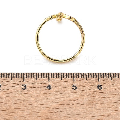 Brass Finger Rings for Women RJEW-K261-07A-G-1