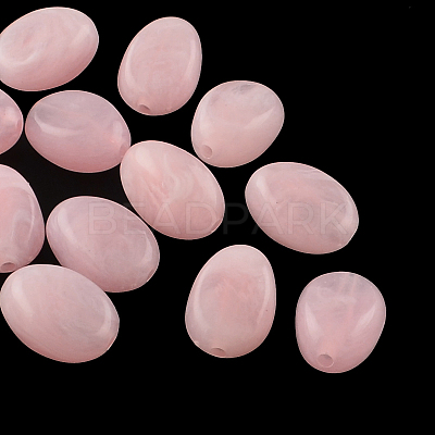 Oval Imitation Gemstone Acrylic Beads OACR-R052-27-1