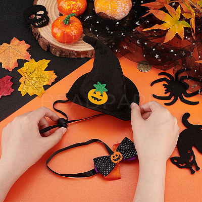 Polyester Pet Hat & Ties AJEW-WH0453-39-1