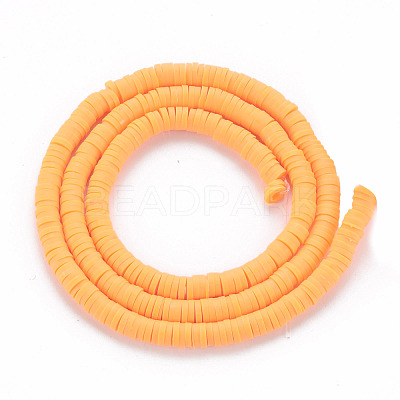 Handmade Polymer Clay Bead Strands CLAY-T002-4mm-63-1