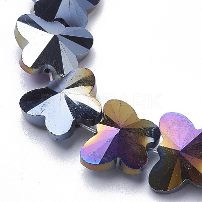 Electroplate Glass Beads EGLA-Q091-14mm-B01-1
