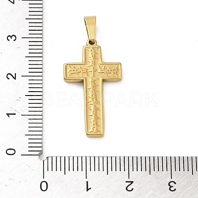 304 Stainless Steel Pendants STAS-P400-07G-1