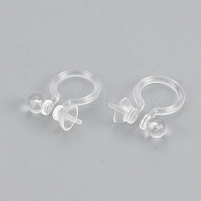 Plastic Clip-on Earring Findings KY-S155-08-1