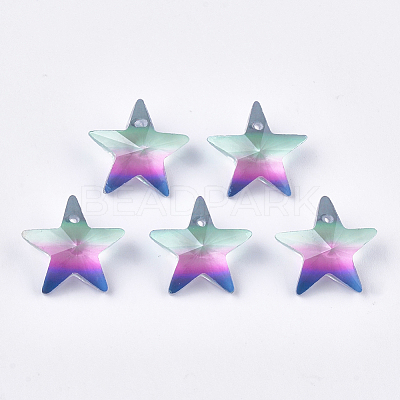 Rainbow K9 Glass Pendants GLAA-S180-16E-1