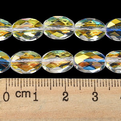 Electroplate Glass Beads Strands EGLA-C003-02-1