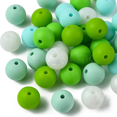 35Pcs Food Grade Eco-Friendly Silicone Focal Beads SIL-FS0001-22F-1