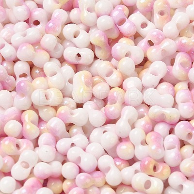 Two Tone Baking Paint Glass Seed Beads SEED-F005-01A-11-1