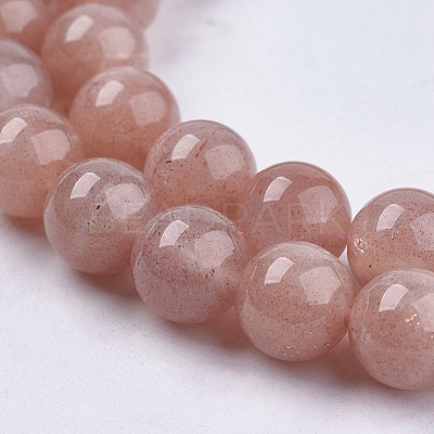 Natural Sunstone Beads Strands X-G-J157-8mm-07-1