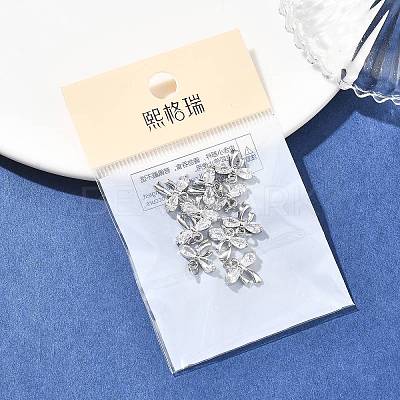 SHEGRACE Brass Clear Cubic Zirconia Charms XGRQ2O964-422P-1