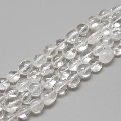 Natural Quartz Crystal Beads Strands G-R445-8x10-08-1