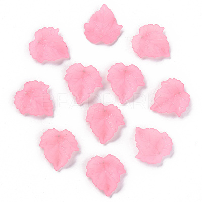 Autumn Theme Transparent Frosted Acrylic Pendants PAF002Y-10-1