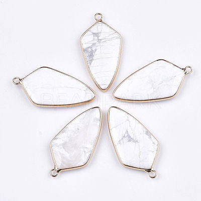 Natural Howlite Pendants G-T112-25F-1