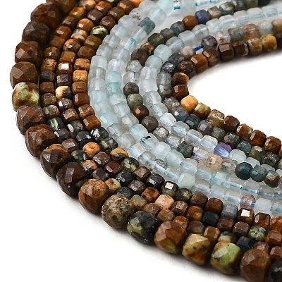 Natural Mixed Gemstone Beads Strands G-A097-D03-07-1