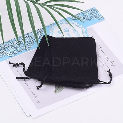 Velvet Cloth Drawstring Bags X-TP-C001-70X90mm-4-1