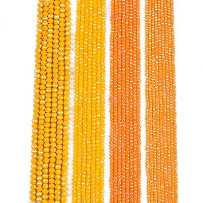 Electroplate Glass Beads Strands EGLA-A044-P2mm-A29-1