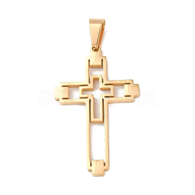 304 Stainless Steel Pendants STAS-P421-06G-1
