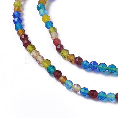 Glass Beads Strands G-F596-47Q-2mm-1