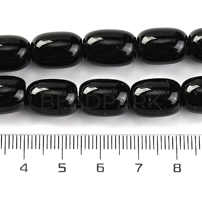 Dyed & Heated Natural Black Onyx Beads Strands G-G177-G01-01-1