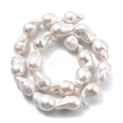 Natural Nucleated Pearl Beads Strands PEAR-B004-15C-03C-1