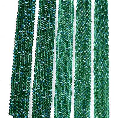 Electroplate Glass Beads Strands EGLA-A044-T6mm-L18-1