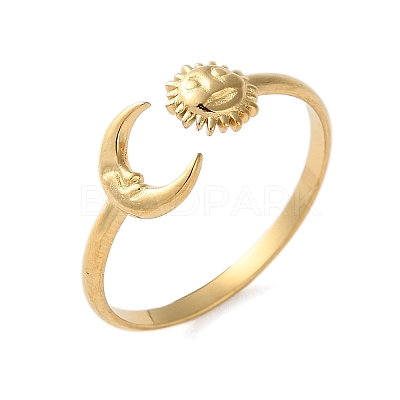 304 Stainless Steel Finger Rings AJEW-Z009-02B-G-1