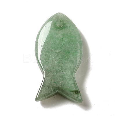 Natural Green Aventurine Pendants G-G932-B15-1