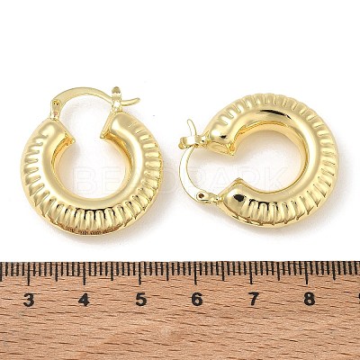 Brass Hoop Earrings for Women KK-CBAD851-40G-1