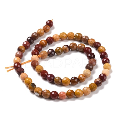 Natural Mookaite Beads Strands G-E571-18A-1
