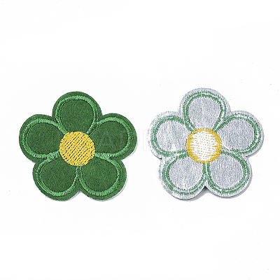 Computerized Embroidery Cloth Iron On/Sew On Patches X-AJEW-S076-012-1