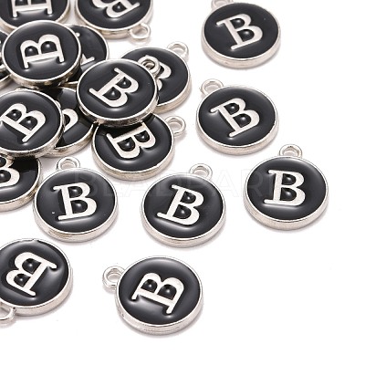 Platinum Plated Alloy Charms ENAM-S118-02B-P-1