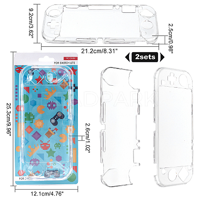 PC Plastic Crystal Clear Cover Case AJEW-WH0270-03A-1