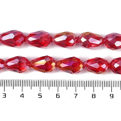 Transparent Electroplate Glass Beads Strands EGLA-N013-T4mm-B12-1