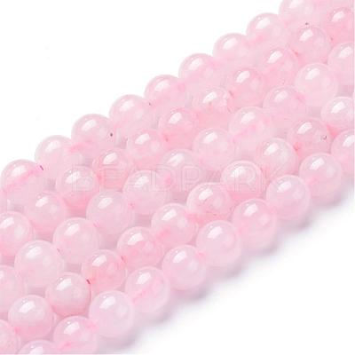 Natural Rose Quartz Beads Strands G-T055-4mm-13-1