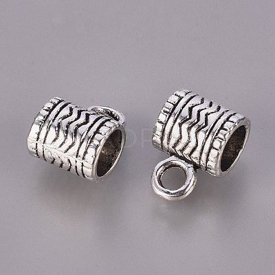 Tibetan Style Alloy Tube Bails LS-K08U0042-1
