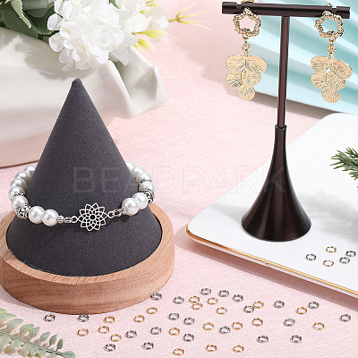 400Pcs 2 Colors 304 Stainless Steel Split Rings STAS-SC0005-99-1