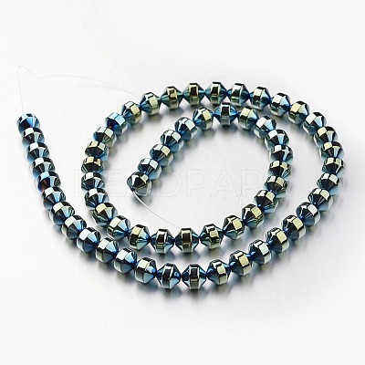 Electroplate Non-magnetic Synthetic Hematite Bead Strands G-F300-31A-07-1