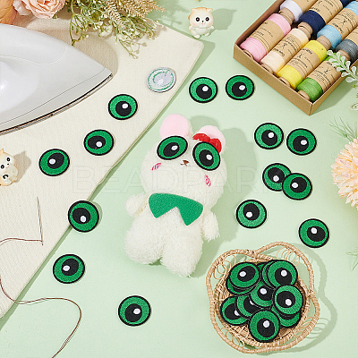 12Pairs Computerized Embroidery Cloth Self Adhesive Patches PATC-BC0001-12C-1