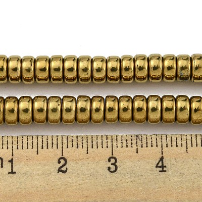 Electroplated Synthetic Non-magnetic Hematite Beads Strands G-K361-A04-03-1